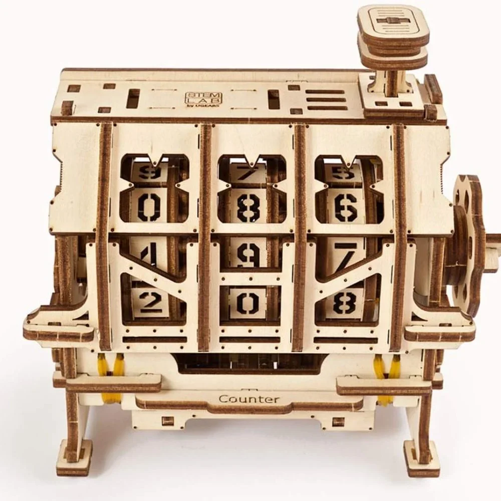 UGEARS STEM Lab 3D Puzzle Wood Model Kit Counter Wooden DIY Craft EASTER BASKET